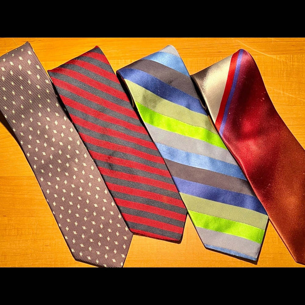 Various Ties (4ea) in great conditions